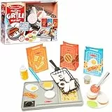 Melissa & Doug - Water Wow Grill Spielset, 27-teiliges Spielset mit Grill, Fritteuse, Küchenhelfern und Lebensmitteln mit Farbwechseleffekt für Rollenspiel, für Kinder ab 3 Jahren