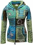 SHOPOHOLIC FASHION Blauer Kapuzenpullover mit Stickerei für Damen, S