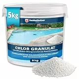 Veddelholzer 5 kg Chlorgranulat für Pool – Schnelllösliches Schockchlor zur Stoßchlorung & Saisonstart – Wasserpflege & Wasserdesinfektion für klares Poolwasser