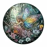 KaayeeWood Holzpuzzle Erwachsene,Zauberfee Holzpuzzle,Einzigartige Wooden Puzzle Mit Geschenkbox,Geschenke für Erwachsene 14+(300 Stück,34 * 34cm)