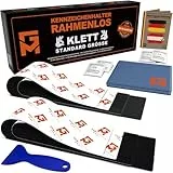 GENMAG® Klett Kennzeichenhalter Rahmenlos [Extra-Stark & Legal] Kennzeichenhalter Klett | Wetterfeste Nummernschildhalter | Kennzeichen Klett | Rahmenlose Kennzeichenhalter Österreich & Deutschland
