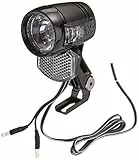AXA Blueline 30-T Steady Auto, Fahrradlicht Vorne Dynamo, 30 Lux Fahrrad Scheinwerfer, Standlicht, LED Frontlicht, Integrierter Reflektor, Schwarz