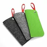 Hifot Brillenetuis 3 Stück, Slip in Brillen Sonnenbrillen Beutel, Tragbaren Lesebrillen Beutel Tasche
