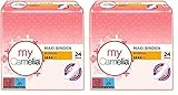 Camelia Maxi Binden Normal, Selbstklebend, 5 x 24 Stück (Packung mit 2)