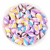 Healifty 60 Stücke Candy Charme Scrapbooking Harz Flatback Charme Süßigkeiten Perlen Machen Liefert für DIY Handwerk Handy Scrapbooking Schreibwaren (Mischfarben)