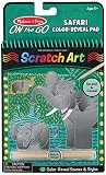Melissa & Doug Kratzbilder Safari 12 Bilder Bastelset Kinder Basteln Kratzbild Kratzpapier Bunt