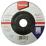 Makita B-46268 Schruppscheibe 125 x 6,0 mm, 1 Stück, für die Bearbeitung von Stahl, A36P-BF, EN12413, oSa zertifiziert