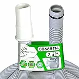 Ablaufschlauch Spülmaschine 2,3 m Ø 19/19 mm mit dem Originalcode 00668114 668114 für Bosch für Siemens - Garantie 5 Jahre - ONIX TECH