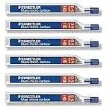 Staedtler Mars Micro Carbon 250 Minen 0,5 mm HB - 6 Tuben/Packungen (72 Minen) HB