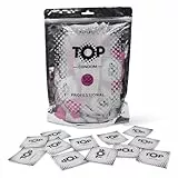 TOP Kondome 100 Stück Packung, Geribbt und Genobbt, natürlich und gefühlsecht, aus Latex, mit Reservoir, Durchmesser 53 mm, für Männer