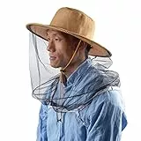 ZffXH Imkerei-Imker-Mesh-Hut, professionelle Imker-Schutzkappe für Männer und Frauen, Moskito-Kopfnetz, Hüte, Bienenhalter, Schleierhaube, Garten, Unkraut, Bauernhof, Arbeit