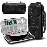 JoyHood Tasche für Switch 2, Schutzhülle Tragetasche für Switch 2 mit 10 Spiel Kartenfächern, Reisetasche Aufbewahrung für Konsole und Zubehör (Schwarz)