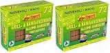 Favorit Anzünder für Grill, Kamin; Echtholz und Wachs, besonders brennstark, Brenndauer ca. 8-10 Minuten; 72 Stück - 1828 (Packung mit 2)
