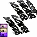 4Stück Pflanzenlampe LED Vollspektrum, 540 LEDs Pflanzenlicht mit 3 Lichter Modi, Pflanzenleuchte für Zimmerpflanzen Grow Light mit Zeitschaltuhr, 10 Arten von Helligkeit