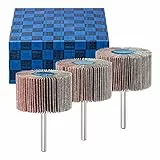 PFERD TOOLS Fächerschleifer-Set F, 3-tlg. | Korund Ø50x30mm Schaft-ø 6mm A60, 80, 120 | 44498004 – für Feinschliff & Finish