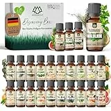 NORDHOLZ® Saunaaufguss [24x15ml] - Sauna Aufgussmittel [Geschenk Set] besonderer & natürlicher Sauna Duft für intensive & erholsame Momente (Bio-Discovery Box #1-#24)