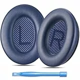 Limitierte Auflage Dunkelblau Accessory House Ohrpolster kompatibel mit Bose QuietComfort 35 (QC35) und QuietComfort 35 II (QC35 II) Kopfhörern. Proteinleder | hochdichter Schaum | erhöhte Haltbarkeit