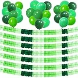 Xietaea Party Girlande Papier Deko - 35 Stück Dekoration Grün Luftballons und Seidenpapier Partygirlande, Ballons Hängenden Garland für Geburtstag Hochzeit Fasching Karneval