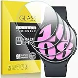 KSKSPE 4 Stück Displayschutz für Samsung Galaxy Watch 6 40mm Gehärtetes Glas Panzerfolie Schutzfolie,9H Härtegrad HD Blasenfreier Displayschutzfolie für Samsung Galaxy Watch 6 40mm