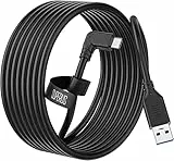 SUPERUS Link Kabel für Oculus/Meta Quest 2/Quest 1, 5M USB 3.0 zu USB C Link Cable, High Speed Datenübertragung & Ladekabel, Zubehör für VR Headset Gaming PC/Steam VR (Schwarz)