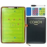 RoseFlower Taktiktafel Fußball, Taktikboard Fussball, Trainermappe Fußball Taktikmappe Fußball mit Marker Stift, Taktiktafel Fussball Magnettafel Soccer Coach Board für die Schulung Spielanalyse
