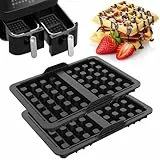 ROMANVIC Ninja Heißluftfritteuse Zubehör,2 Stück Ninja Airfryer Zubehör mit Ninja AF300EU,AF400EU,AF451EU,SL400EU, und AF500DE,Belgische Waffeleisen Silikon Zubehör