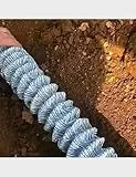 Flexibles Perforiertes Drainagerohr - Wellrohr Für Die Französische Drainage Im Landschaftsbau, Unterirdische Entwässerung Von Hof Und Garten (8 cm, 16,4 Fuß/500 cm)