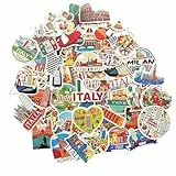 Italien sticker Italien deko aufkleber Italien geschenk flagge vinyl sticker laptop journal stickeres für fotoalbum scrapbooking stickeres deko Italien Mailand Toskana Florenz Italy