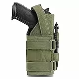 ACEXIER Universal Tactical Molle Pistolenholster Verstellbares Pistolenholster für 9mm G1ock 1911 G17 18 19 26 34, Ruger LCP, Beretta