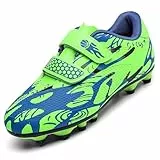 Unitysow Fußballschuhe Jungen Professionelle Fussballschuhe Kinder Athletics Trainingsschuhe Sportschuhe Mädchen Outdoor Spikes Football Schuhe,Grün,Gr.31