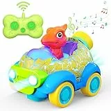 Gralal Ferngesteuertes Auto ab 2-7 Jahre, Dinosaurier Spielzeug ab 2 3 4 5 6 Jahre Junge, RC Auto Monstertruck mit Musik, LED-Leuchten, Outdoor Spielzeug Kleine Geschenke für Kinder