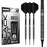 WINMAU Blackout Series 16g Soft Tip Dartpfeile – 90% Tungsten Darts – Profi Dartpfeile Metallspitze mit Flights & Shafts, Präzise Turnier Dart Pfeile für Training und Wettbewerb