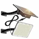 JACKYLED Solarlampen für Außen Garten, Aussen Solarlampe Licht, 180° Verstellbar Solarlampen hängend 5500mAh Akku Solar Lampe LED Scheinwerfer Aussen Beleuchtung für Balkon Garage Deko Terrasse