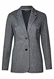 Street One Damen Anzugjacke 210937 Oriana A210937, Kariert, Gr. 40, Mehrfarbig (Deep Blue 21238)