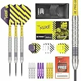 Target Darts Luke Littler Dart-Set mit 80% Wolframstahlspitze, 23 g, professionelles Zubehör, Dart-Set, Pro-Grip-Schäfte, Pro Ultra Flights, Dart-Geldbörse im Lieferumfang enthalten