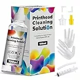 HALLOLUX 100ML Druckkopfreiniger Düsenreiniger Druckkopf Reinigungsflüssigkeit, Flüssigdrucker Kopfreinigungsset Lösung für Epson HP Canon Brother Samsung für Aller Tintenstrahldrucker Druckkopf