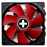 Xilence I404T Intel CPU Kühler, Top Blow, 92mm PWM Lüfter, 125W TDP, rot/schwarz/silber