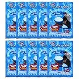 Hpbaggy 80 g Kunstschnee Pulver, Kunstschnee Täuschend, Kunstschnee zum Basteln, Fluffiger Kunstschnee, Dekoschnee Simulation Schnee für Winter Weihnachten Party Weihnachtsdeko, 10 Pcs