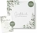 luftundliebe Gästebuch Hochzeit mit Fragen zum ausfüllen, Gästebuch, Hochzeit Gästebuch, Vintage, Fotobuch Hochzeit - Eukalyptus