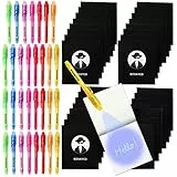 BONNYCO UV Stift und Notizbuch, 32 Stück Mitgebsel Kindergeburtstag Jungen, Mädchen. Kindergeburtstag Gastgeschenke, Kleine Geschenke für Kinder, Adventskalender Inhalt. Mini Geschenke