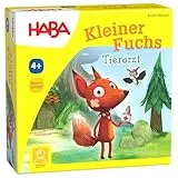 HABA Kleiner Fuchs Tierarzt – Würfelspiel für Kinder ab 4 Jahren – Spielerisch Tiere heilen mit Medikamenten & Würfeln – Fördert Empathie, 2–4 Spieler – 1302797001