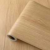 PVC Bodenbelag Selbstklebend Vinylboden Selbstklebend, Vinyl Holzoptik Bodenaufkleber, Wasserdicht Verschleißfest für Küche Wohnzimmer Badezimmer Dunkelgraue Holzmaserung 30X1000cm/Rolle