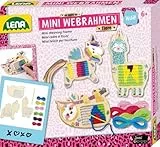 Lena 42723 Mini Webrahmen Tiere, Faltschachtel, Mehrfarbig