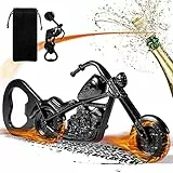 LKKCHER Flaschenöffner, Bieröffner, Chopper Motorrad Flaschenöffner, Biergeschenke für Männer, Gadget für Männer, Motorradgeschenke für Männer, Geschenke für Papa und Freund, Schwarz mit Tasche