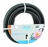 Oase 57529 Spiralschlauch (Ø 19 mm), 5m - hochwertiger Teichschlauch für Garten und Teich, flexbiler Wasserschlauch, nutzbar als Saugschlauch, Pumpenschlauch, Schwarz