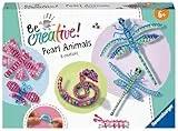 Ravensburger BeCreative Pearl Animals - Bastelset für Kinder ab 6 Jahre, Perlentiere basteln für Mädchen und Jungen - Perlen Set - 18247