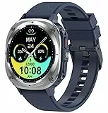 TIMU Smartwatch Herren, 1.45' AMOLED Smart Watch Herren mit Anrufe tätigen/Empfangen, 115+Sportmodi Fitnessuhr mit Herzfrequenz/Schrittzähler/Schlafmonitor, IP68 Wasserdicht Sportuhr für Android iOS