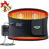 ALLJOY 170CM Wärmegürtel Rücken Heizkissen Massagegerät, Heizkissen mit Abschaltautomatik, Wärmekissen für Rücken mit 3 Wärmestufen 5 Vibrationsmassage, Geschenke für Frauen Männer (mit Kabel)