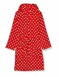 Playshoes Unisex Kinder Fleece-Bademantel Morgenmantel, Punkte, 134/140