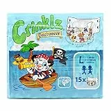 Crinklz Windeln Buccaneer - Seeräuber mit Folie - Größe L - 15 Stück